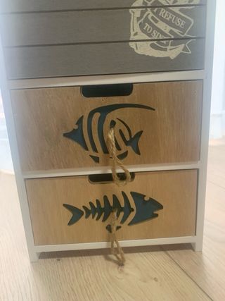 Mini mueble cajonera madera