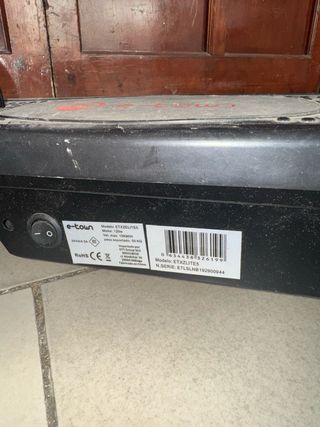 Patinete Eléctrico Negro ￼ falta ￼ batería