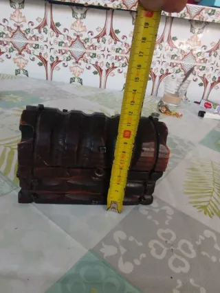 Cofre joyero antiguo de madera