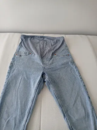 Pantalón maternidad vaquero celeste