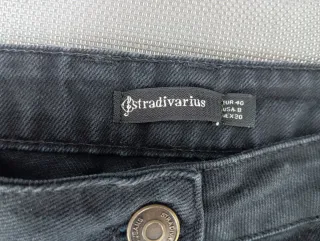 Minifalda Stradivarius Negra Talla 40