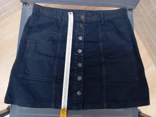 Minifalda Stradivarius Negra Talla 40