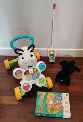 Andador Cebra Fisher-Price + Juguetes