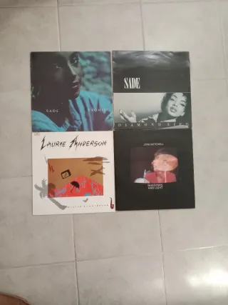 Vinilos Sade, Joni Mitchell, Laurie Anderson