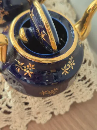 Duo di mini teiere in porcellana Limoges Francia