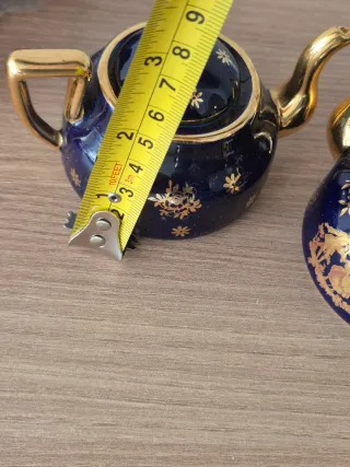 Duo di mini teiere in porcellana Limoges Francia