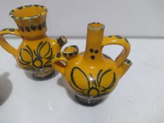 Lote Cerámica España 70s: Botijos y Piezas