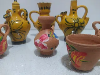 Lote Cerámica España 70s: Botijos y Piezas