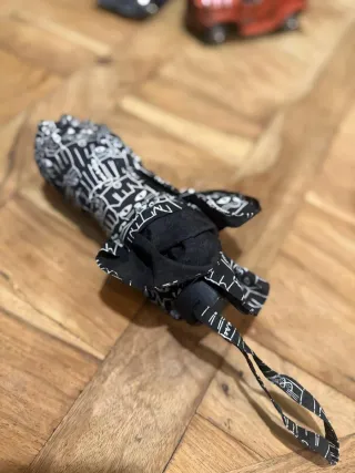 Paraguas plegable pequeño con estampado de gatos