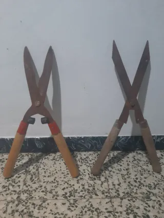 Tijeras de jardín antiguas