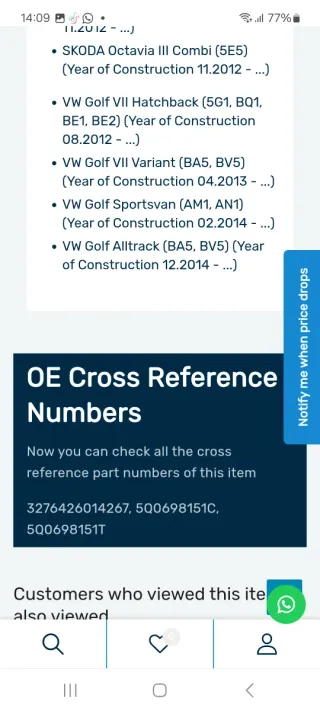 Pastiglie Freno Valeo Anteriore 601426 4 pz.