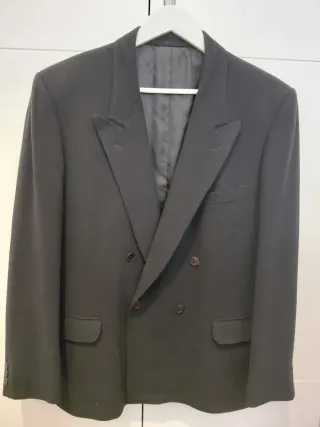 Chaqueta Negra Lana Virgen Hombre