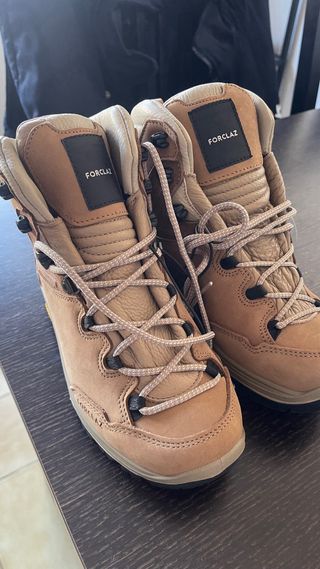 Botas de montaña Forclaz beige/marrón