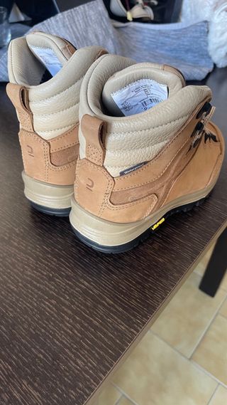 Botas de montaña Forclaz beige/marrón