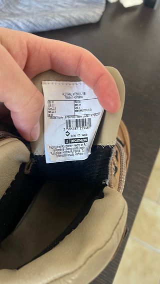 Botas de montaña Forclaz beige/marrón