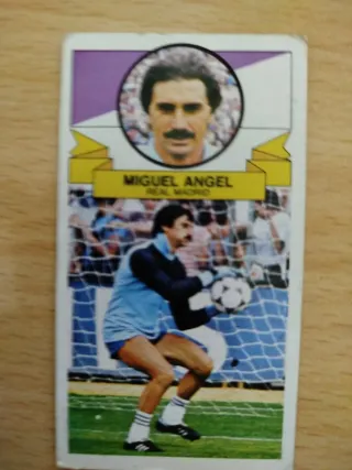 Cromo Miguel Ángel 85-86 Real Madrid