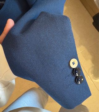 Traje de hombre azul