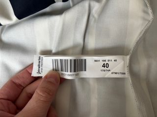 Minifalda de rayas azul y blanco