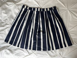 Minifalda de rayas azul y blanco