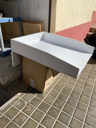Cambiador madera blanco
