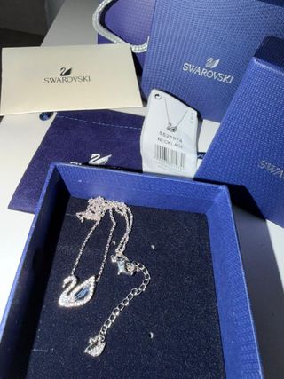 Collar Swarovski Cisne Azul