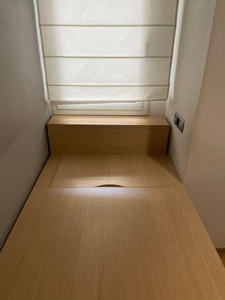 Cama con cajones de madera