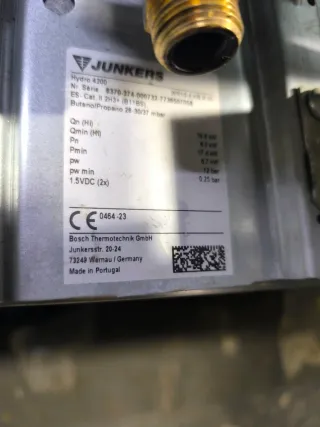 Junkers Hydro 4200 Termo Gas Butano
