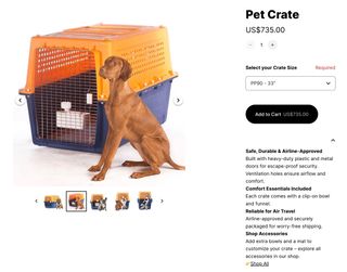 Transportín Perro GIGANTE IATA Puichinco PP90