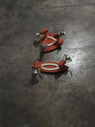 Lámparas de techo rojas (2 unidades)