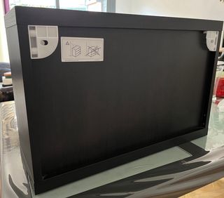 Mueble de pared negro y blanco (2 unidades)