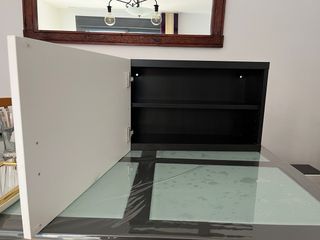 Mueble de pared negro y blanco (2 unidades)