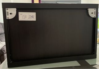 Mueble de pared negro y blanco (2 unidades)