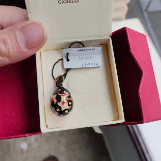 Colgante Huevo Metales Varios Pintado a Mano