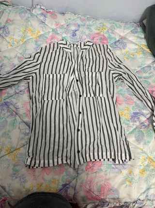 Blusa Rayas Blanco y Negro