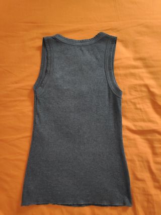 Top de punto Zara gris mujer