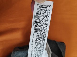 Top de punto Zara gris mujer