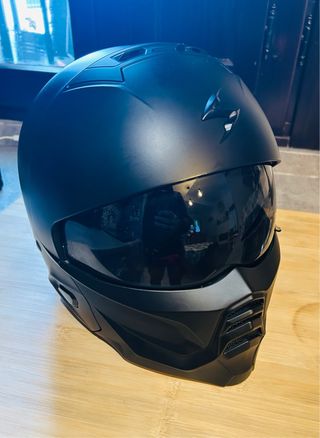 Casco Moto Scorpion Negro Mate talla M