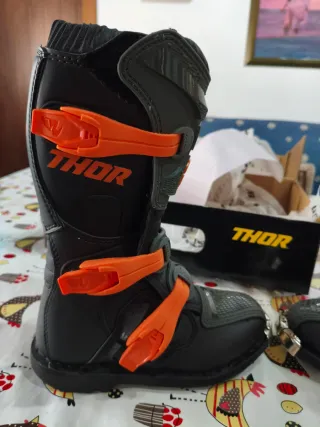Botas Motocross Niños Thor Nuevas, talla 34