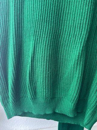 Conjunto lana verde cuello alto talla M