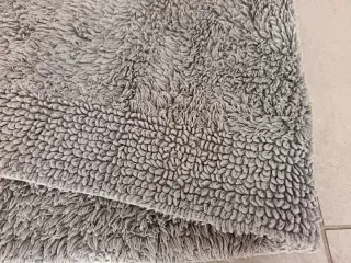 Tappeto bagno grigio tessuto