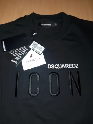 Felpa Dsquared2 Icon Nera Farfetch