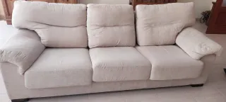 Sofá 3 plazas y sofá 2 plazas beige