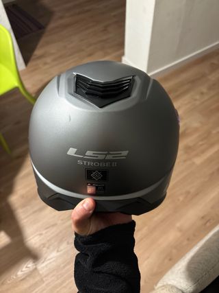 Casco de moto LS2 gris