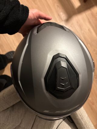 Casco de moto LS2 gris