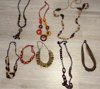 8 Collares Bisutería Mujer.