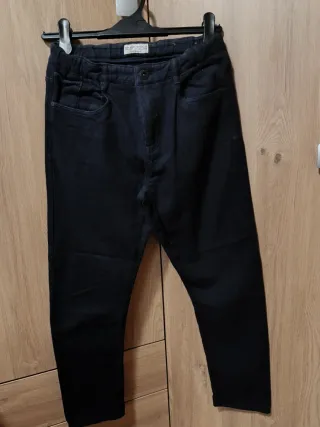 Pantalón niño azul marino de tela talla 13-14