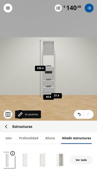 Armario PAX IKEA Blanco