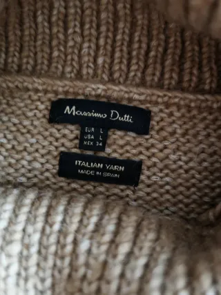 Jersey Massimo Dutti Talla L Beige