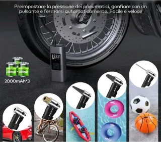 Compressore Gonfiatore Digitale Automatico 150psi