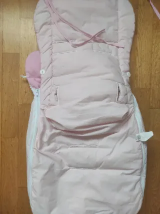 Saco para carrito de bebé rosa